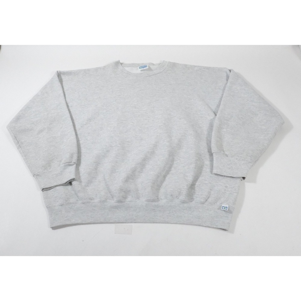 Discus Athletic Sweatshirt Mens 2XL Gray Vintage 90s Crewneck Fleece Pullover